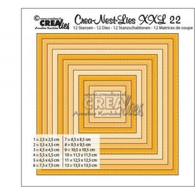 Crealies Crea-nest-dies XXL no. 22 Stanz Quadrat basis